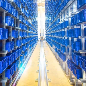 Almacén automático de piezas pequeñas VAHLE Intralogistics (AKL)